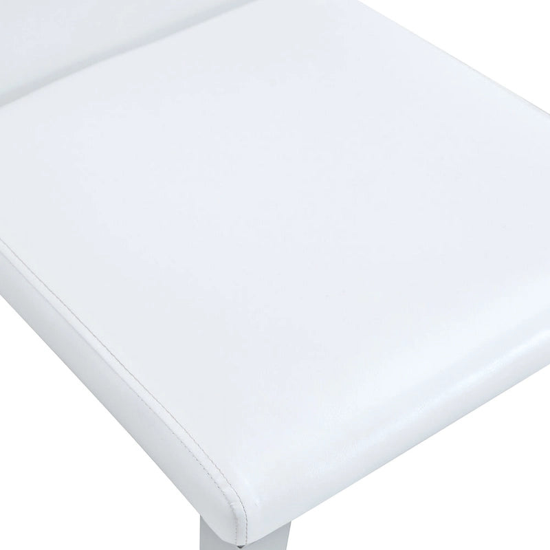 Chaise de salle à manger sans accoudoirs, noir/doré, une place, pieds en métal