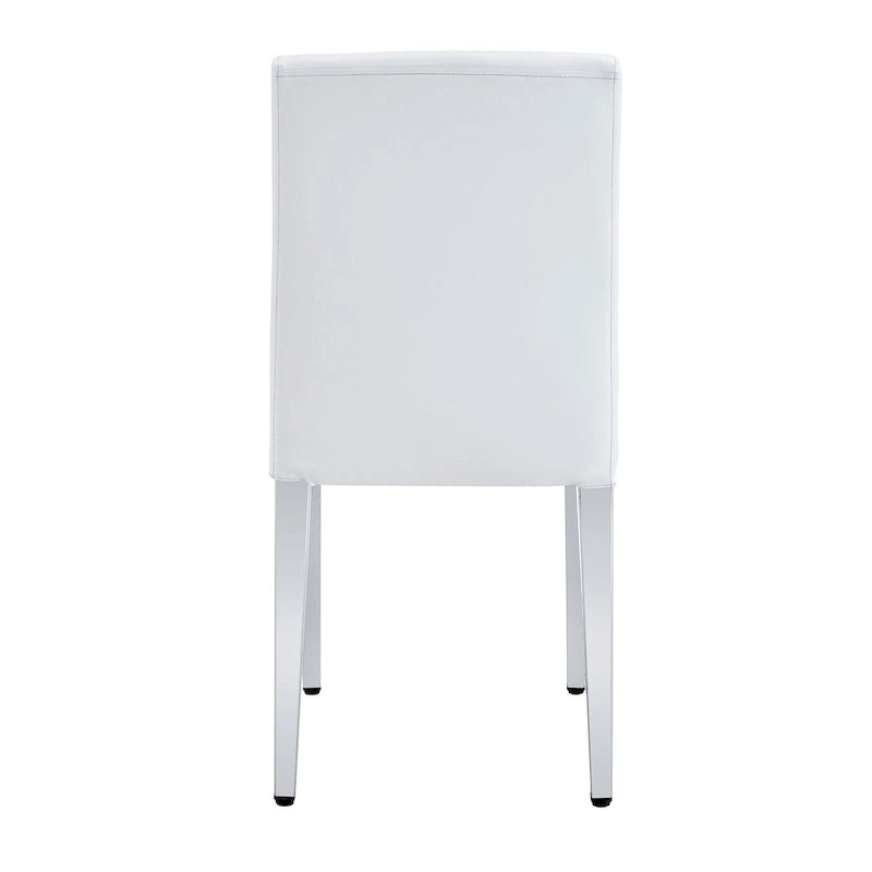 Chaise de salle à manger sans accoudoirs, noir/doré, une place, pieds en métal