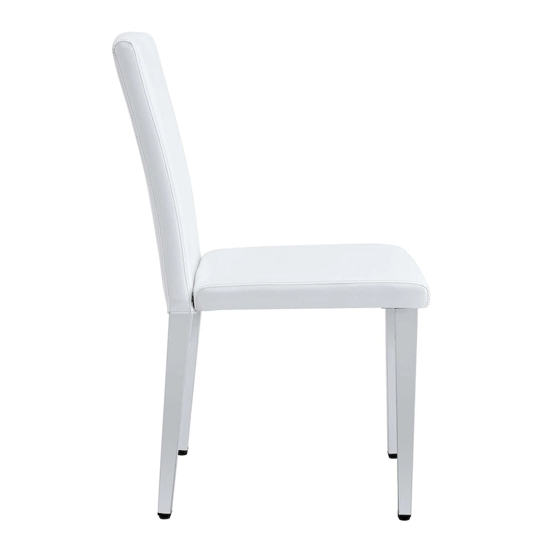 Chaise de salle à manger sans accoudoirs, noir/doré, une place, pieds en métal