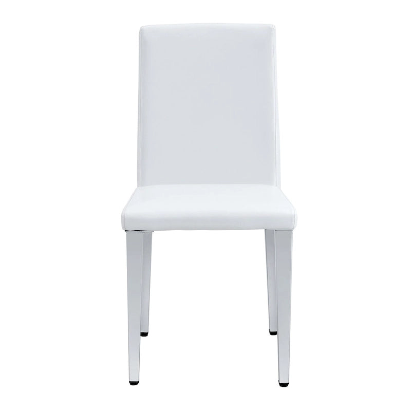 Chaise de salle à manger sans accoudoirs, noir/doré, une place, pieds en métal