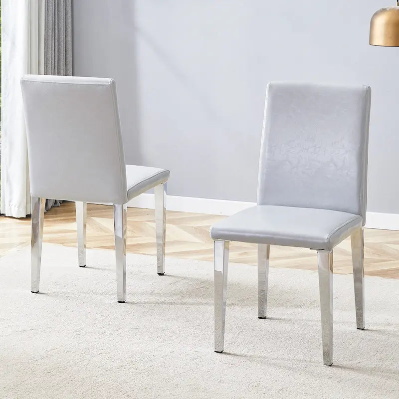 Chaise de salle à manger sans accoudoirs, noir/doré, une place, pieds en métal