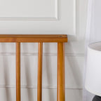 Lit plateforme à broches en bois massif Noyer / Caramel / Blanc / Noir / Chêne clair, Jumeau / Queen / King, pour 1 à 2 personnes