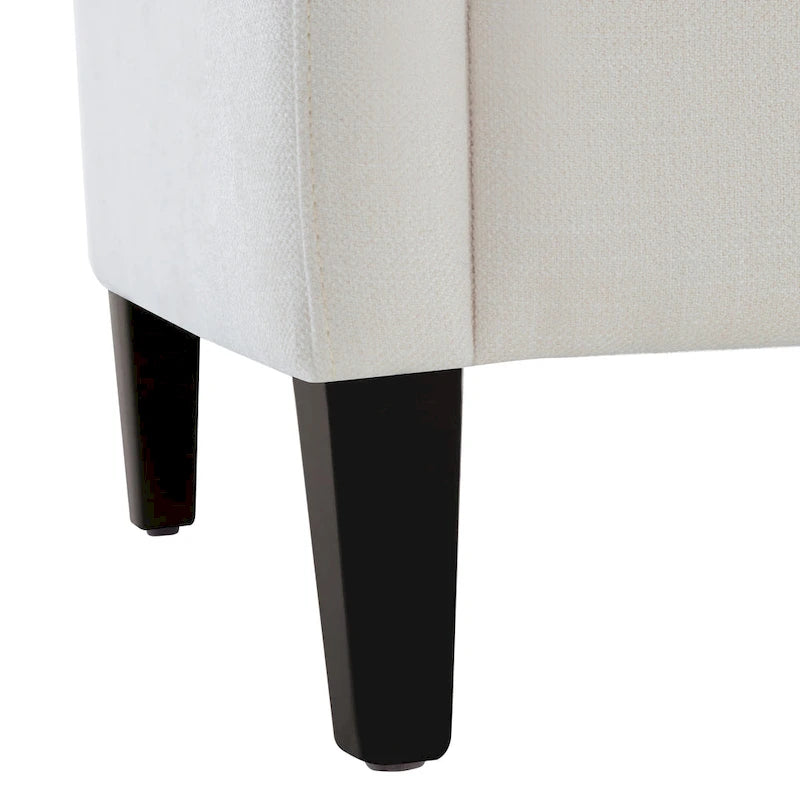 Fauteuil d'appoint capitonné bleu / sarcelle foncé / beige avec oreiller, une place