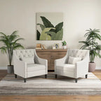Fauteuil d'appoint capitonné bleu / sarcelle foncé / beige avec oreiller, une place