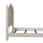 Tête de lit King size en bois de ferme antique blanc et châtaignier (1 personne)