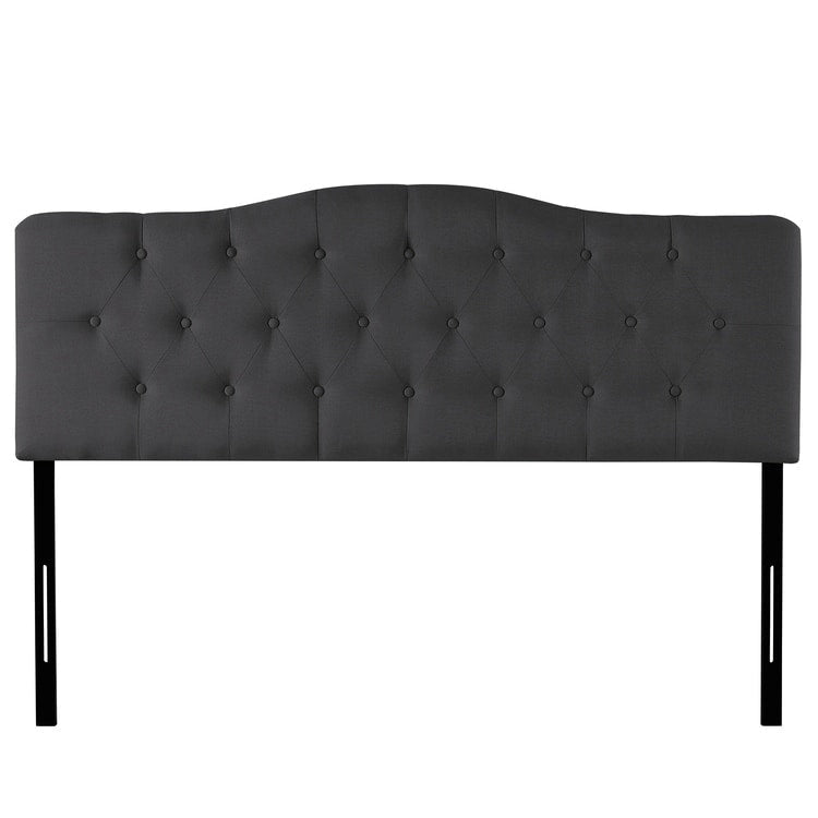 Tête de lit capitonnée en tissu, réglable en hauteur, pour 1 à 2 personnes – Blanc/Gris/Noir/Expresso/Crème