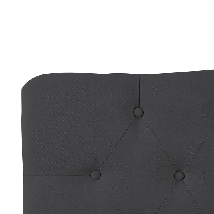 Tête de lit capitonnée en tissu, réglable en hauteur, pour 1 à 2 personnes – Blanc/Gris/Noir/Expresso/Crème