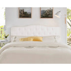 Tête de lit capitonnée en tissu, réglable en hauteur, pour 1 à 2 personnes – Blanc/Gris/Noir/Expresso/Crème