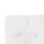 Tête de lit capitonnée en tissu, réglable en hauteur, pour 1 à 2 personnes – Blanc/Gris/Noir/Expresso/Crème