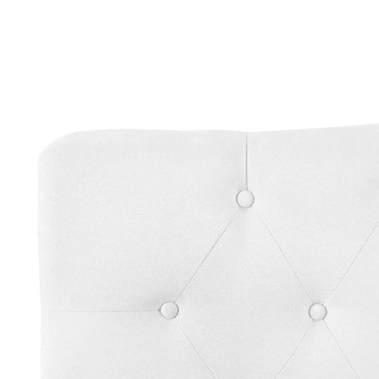 Tête de lit capitonnée en tissu, réglable en hauteur, pour 1 à 2 personnes – Blanc/Gris/Noir/Expresso/Crème