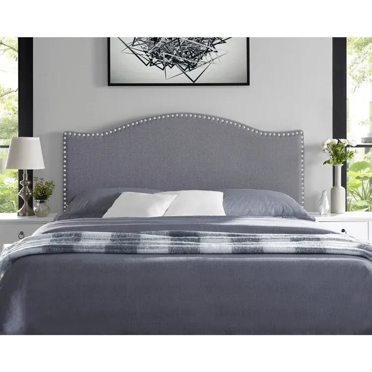 Tête de lit capitonnée en tissu, réglable en hauteur, pour 1 à 2 personnes – Blanc/Gris/Noir/Expresso/Crème