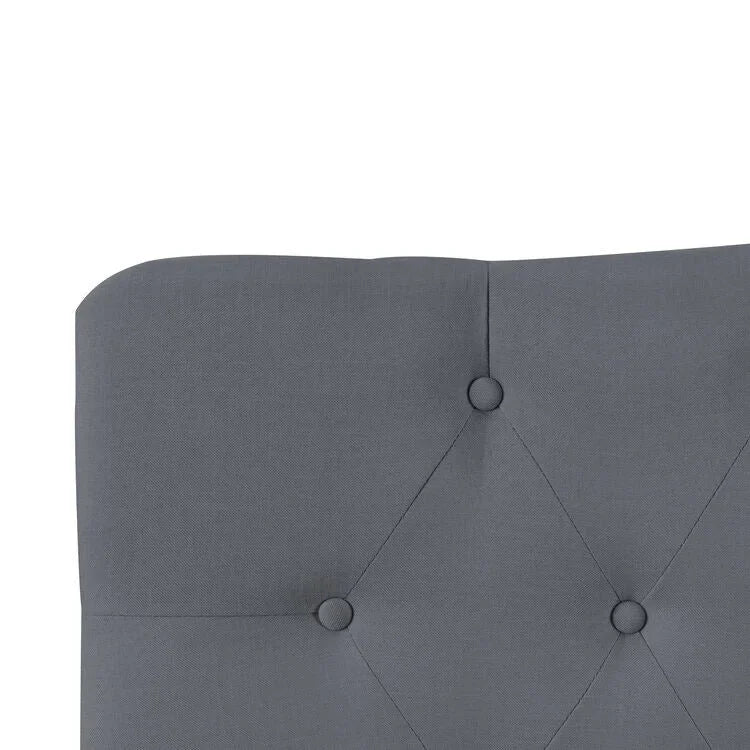 Tête de lit capitonnée en tissu, réglable en hauteur, pour 1 à 2 personnes – Blanc/Gris/Noir/Expresso/Crème