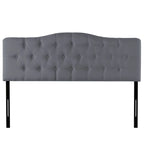 Tête de lit capitonnée en tissu, réglable en hauteur, pour 1 à 2 personnes – Blanc/Gris/Noir/Expresso/Crème