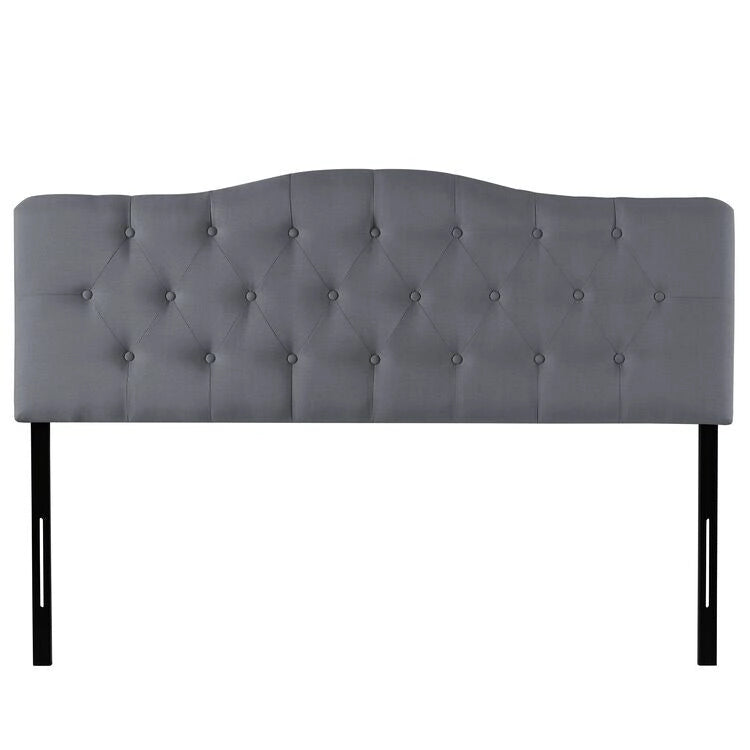 Tête de lit capitonnée en tissu, réglable en hauteur, pour 1 à 2 personnes – Blanc/Gris/Noir/Expresso/Crème