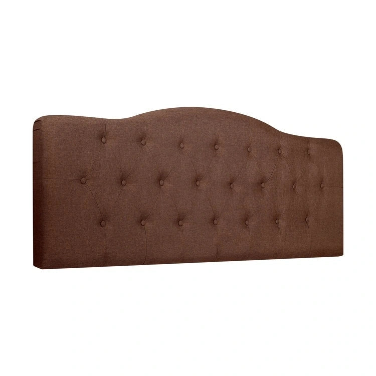 Tête de lit capitonnée en tissu, réglable en hauteur, pour 1 à 2 personnes – Blanc/Gris/Noir/Expresso/Crème