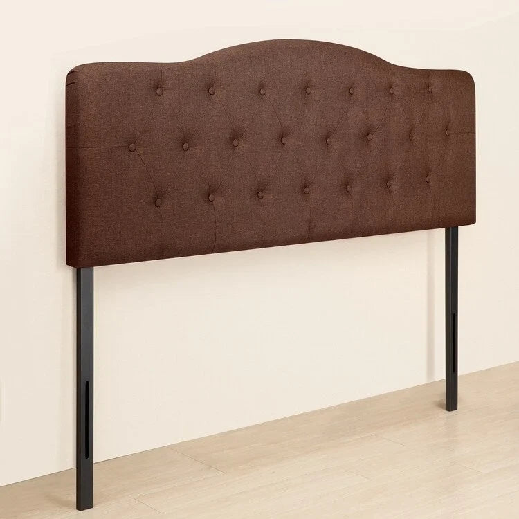 Tête de lit capitonnée en tissu, réglable en hauteur, pour 1 à 2 personnes – Blanc/Gris/Noir/Expresso/Crème
