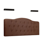 Tête de lit capitonnée en tissu, réglable en hauteur, pour 1 à 2 personnes – Blanc/Gris/Noir/Expresso/Crème