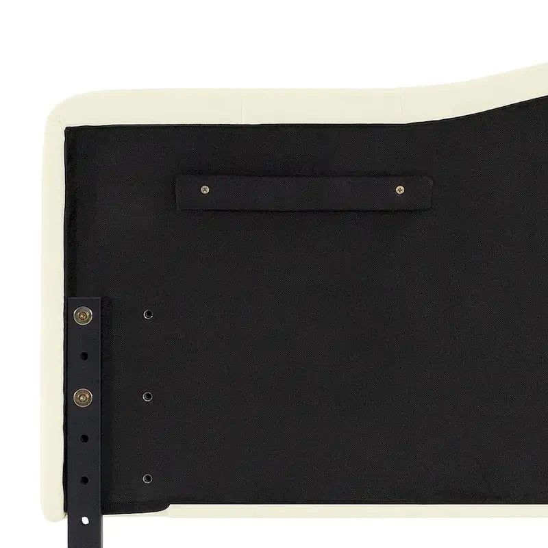 Tête de lit capitonnée en tissu, réglable en hauteur, pour 1 à 2 personnes – Blanc/Gris/Noir/Expresso/Crème