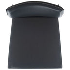 Chaise de salle à manger en similicuir noir, lot de 2