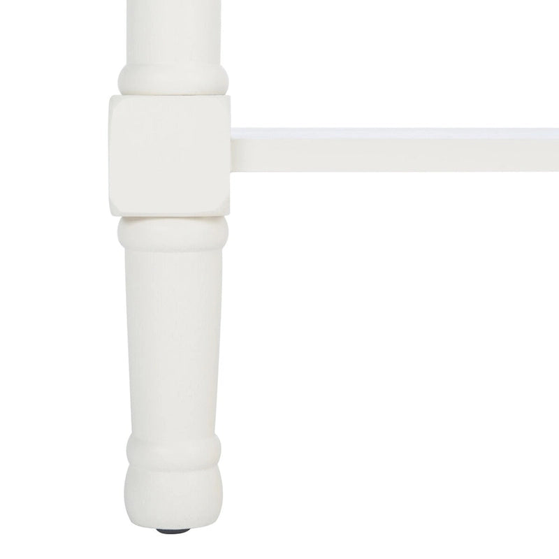 Console 4 tiroirs Blanc / Greige / Noir / Gris vieilli