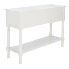 Console 4 tiroirs Blanc / Greige / Noir / Gris vieilli