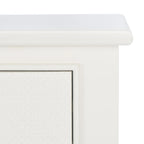 Console 4 tiroirs Blanc / Greige / Noir / Gris vieilli