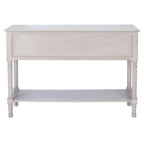 Console 4 tiroirs Blanc / Greige / Noir / Gris vieilli