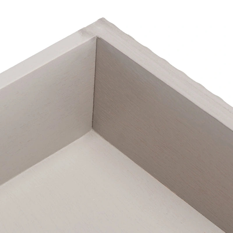 Console 4 tiroirs Blanc / Greige / Noir / Gris vieilli