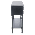 Console 4 tiroirs Blanc / Greige / Noir / Gris vieilli