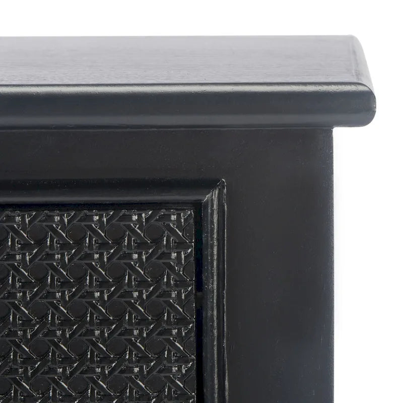 Console 4 tiroirs Blanc / Greige / Noir / Gris vieilli