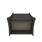 Ensemble commode et table de chevet 2 pièces blanc, style Mid-Century Modern