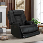 Fauteuil inclinable zéro gravité, électrique, 1 place, noir