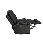 Fauteuil inclinable zéro gravité, électrique, 1 place, noir