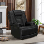 Fauteuil inclinable zéro gravité, électrique, 1 place, noir