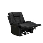 Fauteuil inclinable zéro gravité, électrique, 1 place, noir